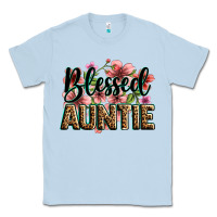 Flowers Blessed Auntie Classic Tee | Teevron