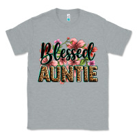 Heather Grey flowers blessed auntie Classic Tee - Zillion Design Studio