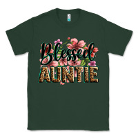 Sports Green flowers blessed auntie Classic Tee - Zillion Design Studio