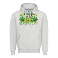 Dove Grey heppy st. patricks day Zipper Hoodie - RacoonDesign