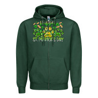 Sports Green heppy st. patricks day Zipper Hoodie - RacoonDesign