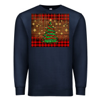 Navy Christmas trees Premium Sweatshirt - AdoDesignShop