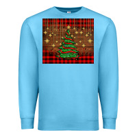 Ocean Blue Christmas trees Premium Sweatshirt - AdoDesignShop