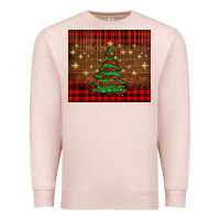 Pale Pink Christmas trees Premium Sweatshirt - AdoDesignShop