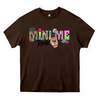 Chocolate Brown my mini me rocks Heavy Core Tee - CowhideDigitalArt