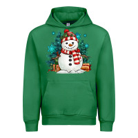 Emerald christmas snowman Urban Hoodie - MaliasSmallBusiness