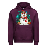 Mauve Wine christmas snowman Urban Hoodie - MaliasSmallBusiness
