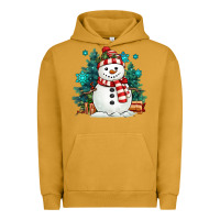 Pigment Peanut Butter christmas snowman Urban Hoodie - MaliasSmallBusiness