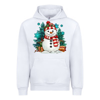 White christmas snowman Urban Hoodie - MaliasSmallBusiness