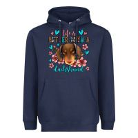 Navy life is better with a dachshund Heavyweight Hoodie - Jasminsmagicworld
