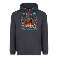 Smoke life is better with a dachshund Heavyweight Hoodie - Jasminsmagicworld