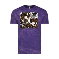 Cloud Purple leopard cowhide background Vintage Tee - RanaPortraitStore