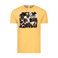 Vintage Mustard leopard cowhide background Vintage Tee - RanaPortraitStore