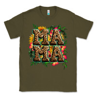 Army Green floral leopard mama Classic Tee - Zillion Design Studio