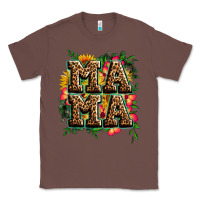 Chestnut floral leopard mama Classic Tee - Zillion Design Studio