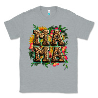 Heather Grey floral leopard mama Classic Tee - Zillion Design Studio
