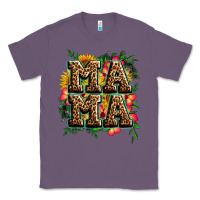 Lavender floral leopard mama Classic Tee - Zillion Design Studio