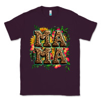 Plum floral leopard mama Classic Tee - Zillion Design Studio