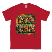 Red floral leopard mama Classic Tee - Zillion Design Studio