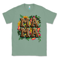 Sage floral leopard mama Classic Tee - Zillion Design Studio