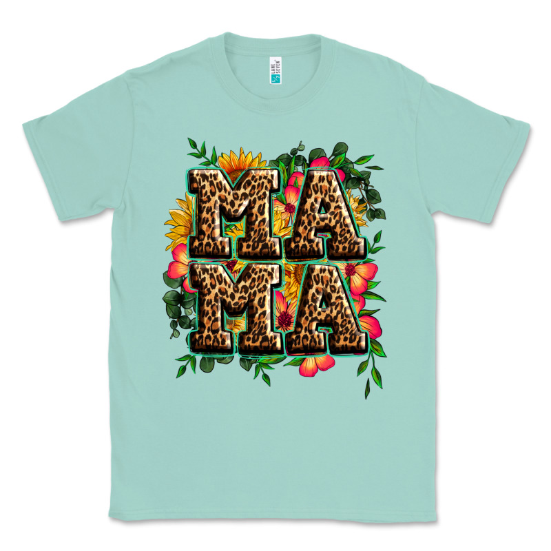 Floral Leopard Mama Classic Tee by Zillion Design Studio | Teevron