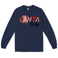 Navy santa baby Long Sleeve Tee - RanaPortraitStore