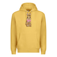 Antique Gold Easter rabbit Premium Hoodie - NancyCooperArtShop