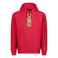 Cardinal Easter rabbit Premium Hoodie - NancyCooperArtShop