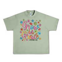 Oil Green grow in grace Urban Heavy Tee - texasbilliewilder