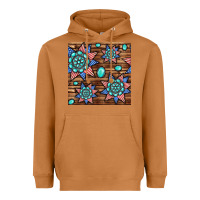 Meerkat 4th of july turquoise gemstone seamless pattern Heavyweight Hoodie - BundleAndBundleShop