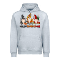 Heather Grey Happy Hallothanksmas Urban Hoodie - MaliasSmallBusiness