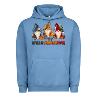 Pigment Pebble Blue Happy Hallothanksmas Urban Hoodie - MaliasSmallBusiness