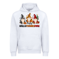 White Happy Hallothanksmas Urban Hoodie - MaliasSmallBusiness