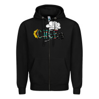 Black chef Zipper Hoodie - CowhideDigitalArt