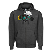 Charcoal Heather chef Zipper Hoodie - CowhideDigitalArt