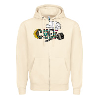 Sandshell chef Zipper Hoodie - CowhideDigitalArt