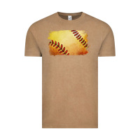 Vintage Coffee softball brushstroke Vintage Tee - RanaPortraitStore