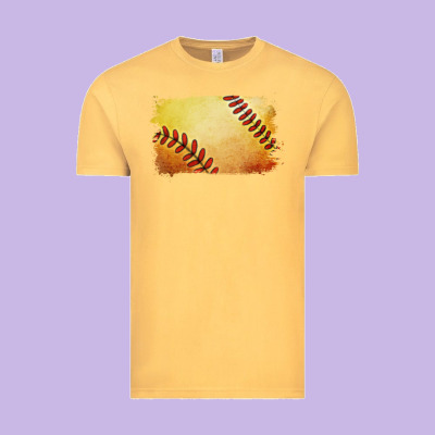 Vintage Tee softball brushstroke