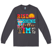 Smoke rise and shine coffee time Long Sleeve Tee - Zillion Design Studio