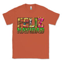 Copper feliz navidad with pattern Classic Tee - texasbilliewilder