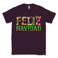 Plum feliz navidad with pattern Classic Tee - texasbilliewilder