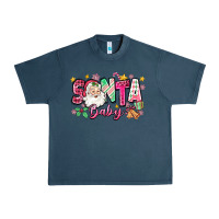 Midnight Navy pink santa baby christmas Urban Heavy Tee - Zillion Design Studio
