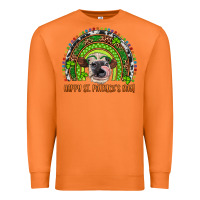 Carrot Western Happy St. Patrick's Day Cow Rainbow Premium Sweatshirt - Artiststas