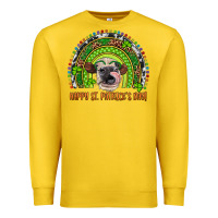 Western Happy St. Patrick's Day Cow Rainbow Premium Sweatshirt | Teevron