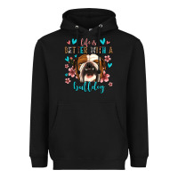Black life is better with a bulldog Heavyweight Hoodie - Jasminsmagicworld