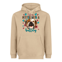 Mushroom life is better with a bulldog Heavyweight Hoodie - Jasminsmagicworld