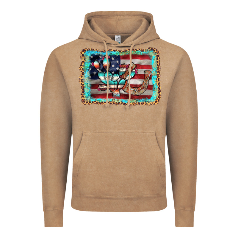 Flag Cactus Horseshoe Vintage Hoodie by AdoDesignShop | Teevron