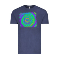 Vintage Denim tie dye backround Vintage Tee - RanaPortraitStore