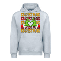 Heather Grey christmas grinch heart hands Urban Hoodie - MaliasSmallBusiness