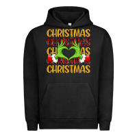 Pigment Black christmas grinch heart hands Urban Hoodie - MaliasSmallBusiness
